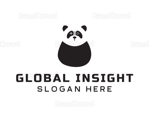 Panda Controller Gamer Logo