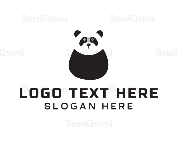 Panda Controller Gamer Logo
