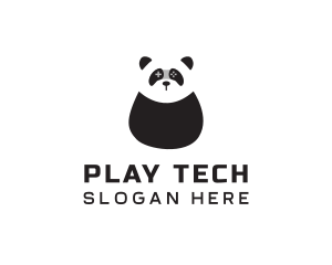 Gamepad - Panda Controller Gamer logo design