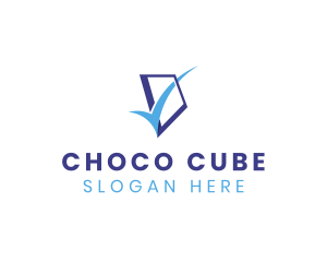 Blue Check Box Logo