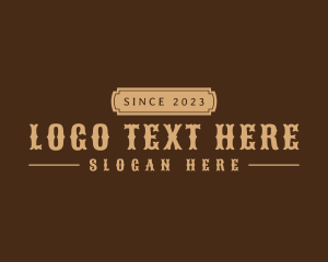 Texan - Western Saloon Business logo design