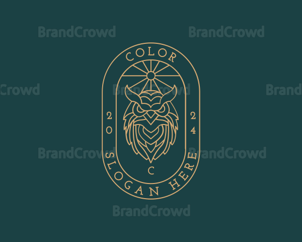 Luxury Owl Crest Logo