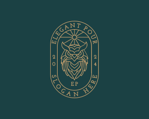 Luxury Owl Crest logo design