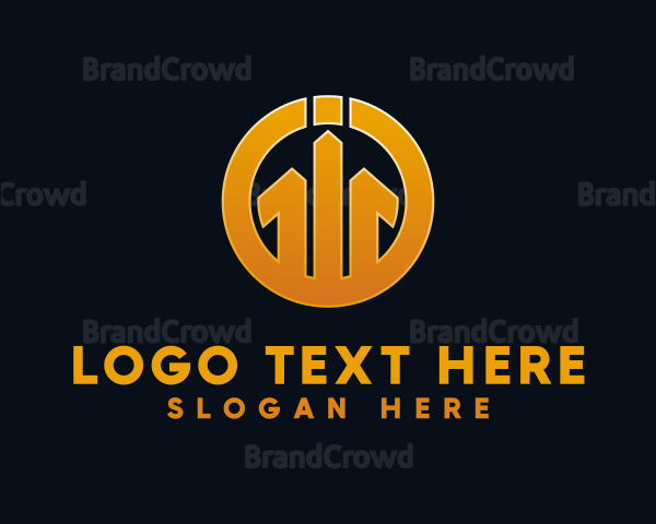 Circle Letter GIG Monogram Logo