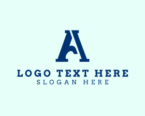 Corporate - Modern Serif Business Letter A logo design