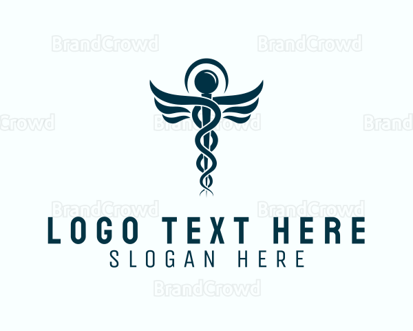 Medical Hospital Caduceus Logo