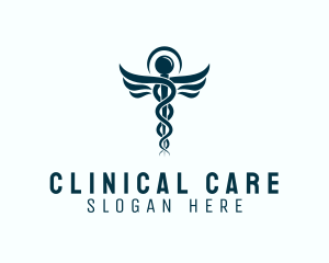 Clinical - Medical Hospital Caduceus logo design