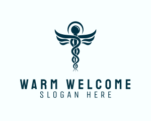 Medical Hospital Caduceus logo design