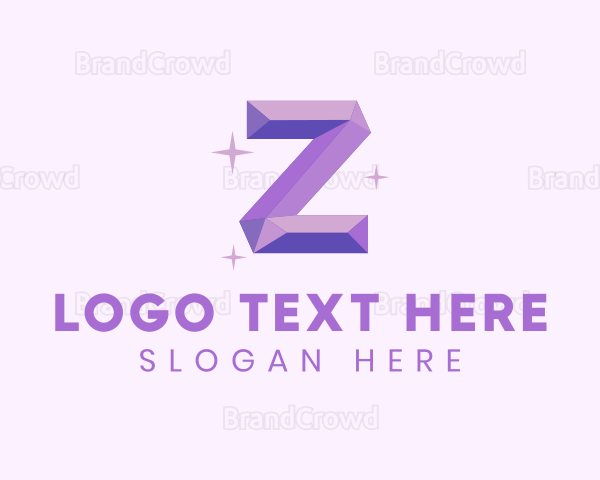 Shiny Gem Letter Z Logo