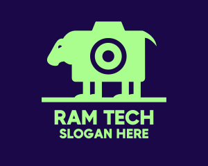 Green Sheep Camera  logo design