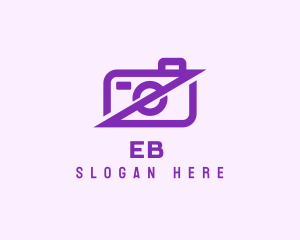 Purple - Camera Photography Frame logo design
