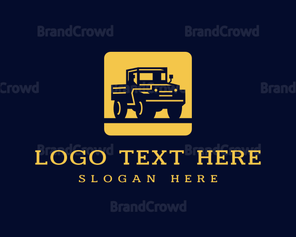 Trucking Logistics Delivery Logo