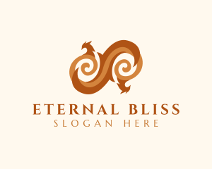 Swirl Phoenix Loop logo design