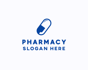 Medicine Capsule Pharmacy logo design