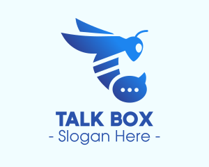 Conversation - Blue Wasp Stinger logo design