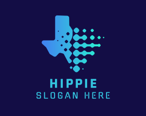 Map - Texas Map Tech Company logo design