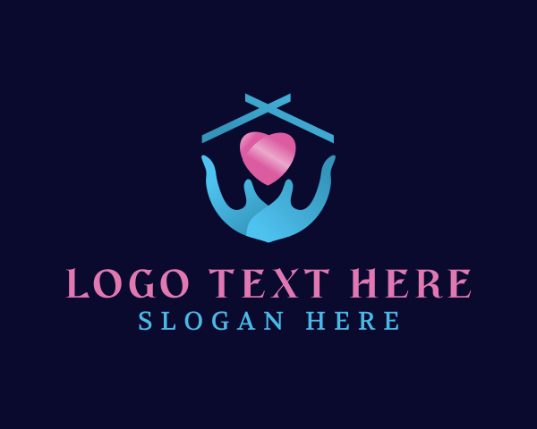 Assistance - Heart Hand Home Care logo design