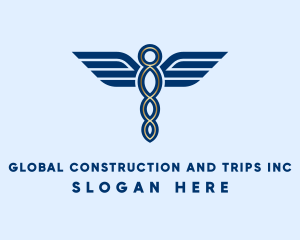 Hospital - Elegant Medical Caduceus logo design