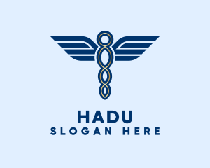 Clinic - Elegant Medical Caduceus logo design