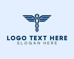 Healthcare - Elegant Medical Caduceus logo design