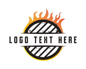 Fire - Hot Fire Grill logo design