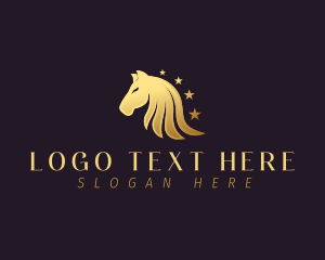 Mustang - Horse Star Equine logo design