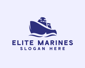 Transport Marine Vessel logo design