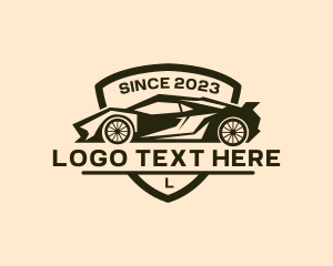 Car Care - Sports Car Vehicle logo design