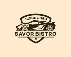 Auto Detailing - Sports Car Vehicle logo design