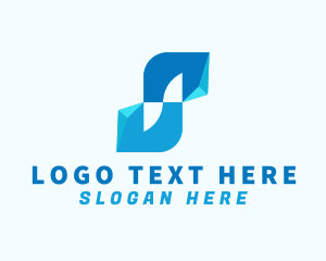 Three-dimensional - Modern Accounting Letter S logo design