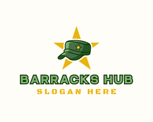 Barracks - Military Cap Officer logo design