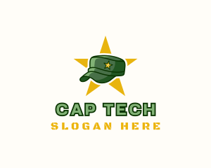 Cap - Military Cap Officer logo design