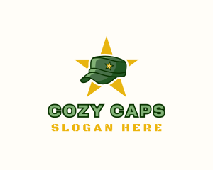 Military Cap Officer logo design