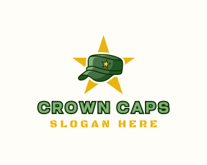 Military Cap Officer logo design