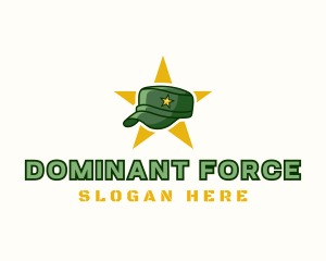 Military Cap Officer logo design