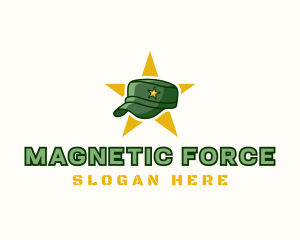 Military Cap Officer logo design