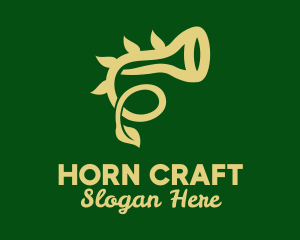 Natural Horn Instrument  logo design