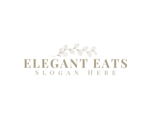 Elegant Organic Floral logo design