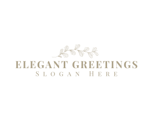 Elegant Organic Floral logo design