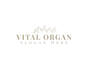 Elegant Organic Floral logo design