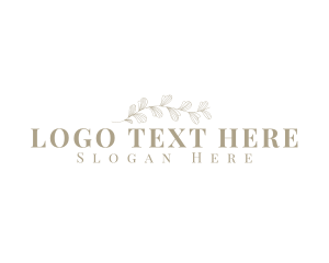 Feminine - Elegant Organic Floral logo design