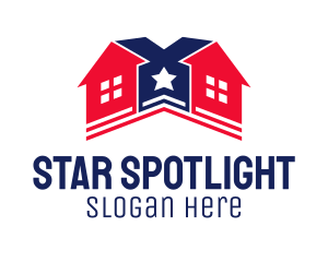 Star House Builder logo design