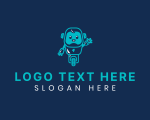 Cute - Toy Robot Gadget logo design