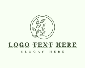 Gardening - Herbal Botanical Plant Leaf logo design