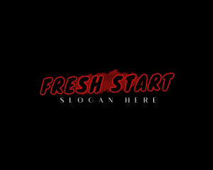 Scratch - Horror Brush Stroke logo design