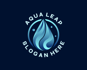 Liquid Water Droplet logo design