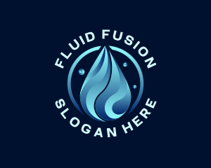 Liquid Water Droplet logo design