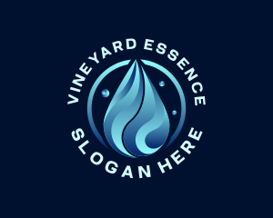 Liquid Water Droplet logo design