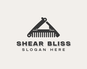 Comb Razor Barbershop logo design