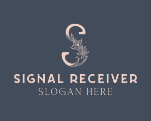 Floral Beauty Letter S logo design